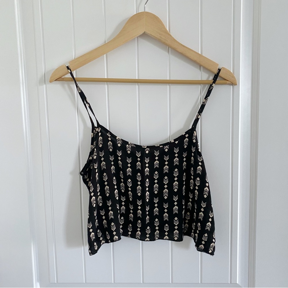 Tribal print crop top